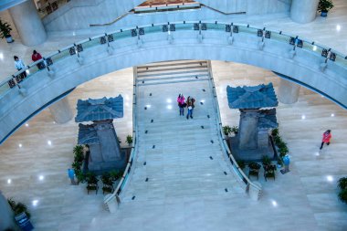 Chongqing üç Gorges Müzesi üç Gorges geçmiş salonu Wu Yang Que göster