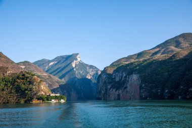 Yangtze Nehri üç boğaz Qutangxia Gorge