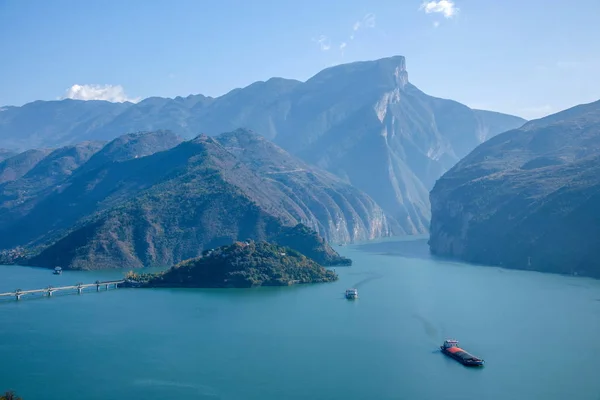 Río Yangtze Tres gargantas Aguas del río Fengjie —  Fotos de Stock