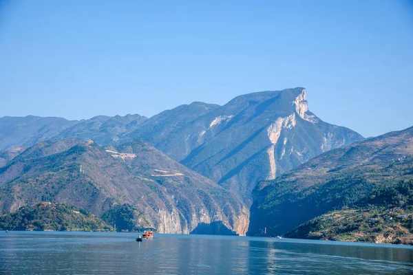 Río Yangtze Tres gargantas Aguas del río Fengjie — Foto de Stock