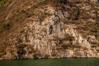 Yangtze Nehri üç Gorges Wu Gorge