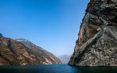 Yangtze Nehri üç Gorges Wu Gorge