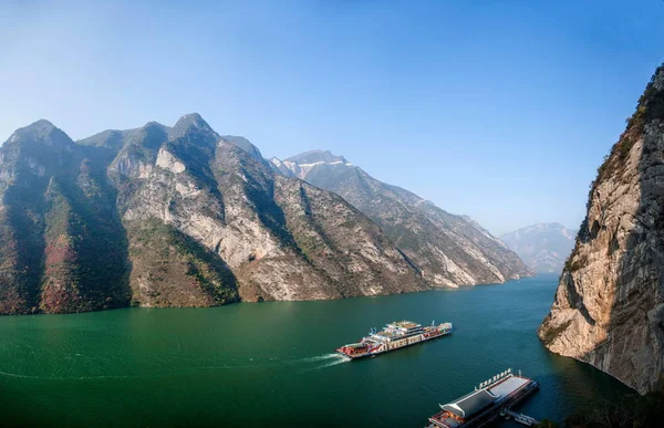 Río Yangtze Tres gargantas Garganta de Wu — Foto de Stock