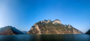 Yangtze Nehri üç Gorges Wu Gorge