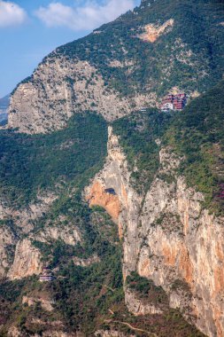 Yangtze Nehri üç Gorges Wu Gorge