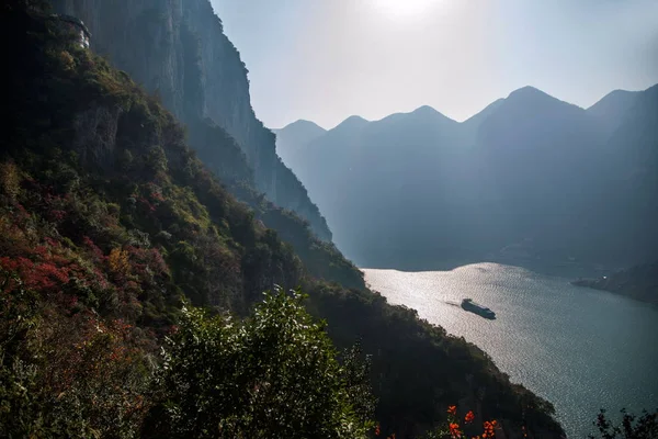 Rio Yangtze Três Gargantas Wu Gorge — Fotografia de Stock