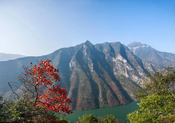 Yangtze Nehri üç Gorges Wu Gorge