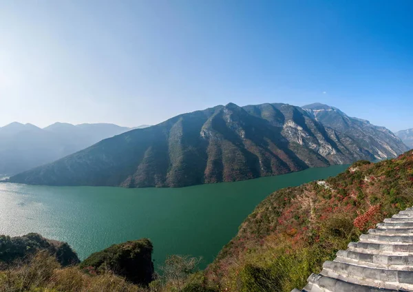 Río Yangtze Tres gargantas Garganta de Wu —  Fotos de Stock