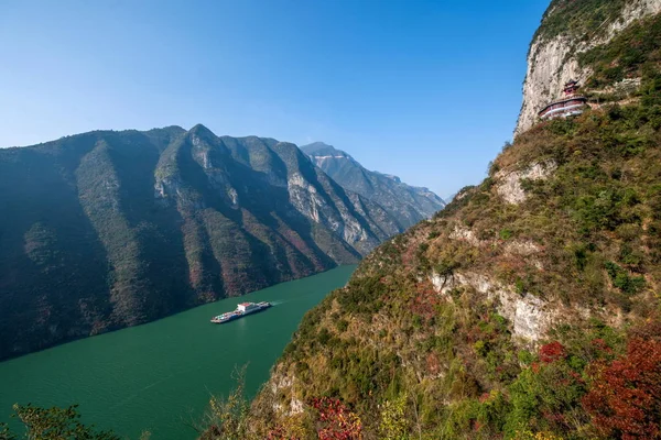 Río Yangtze Tres gargantas Garganta de Wu —  Fotos de Stock