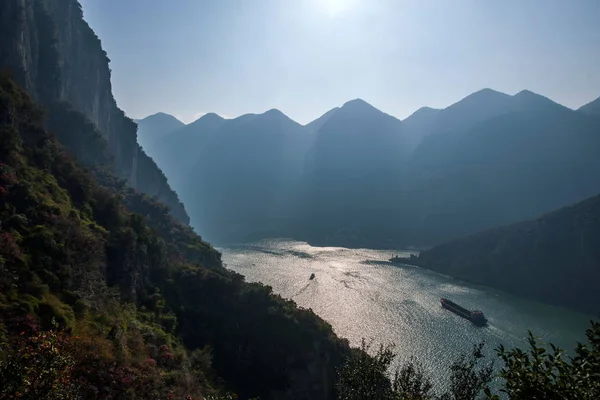 Rio Yangtze Três Gargantas Wu Gorge — Fotografia de Stock