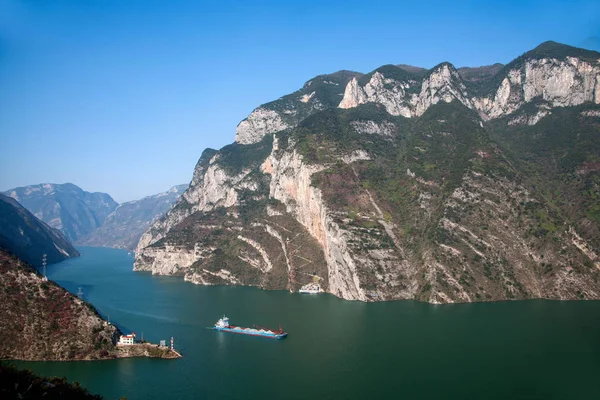 Rivière Yangtze Trois Gorges Gorge Wu — Photo