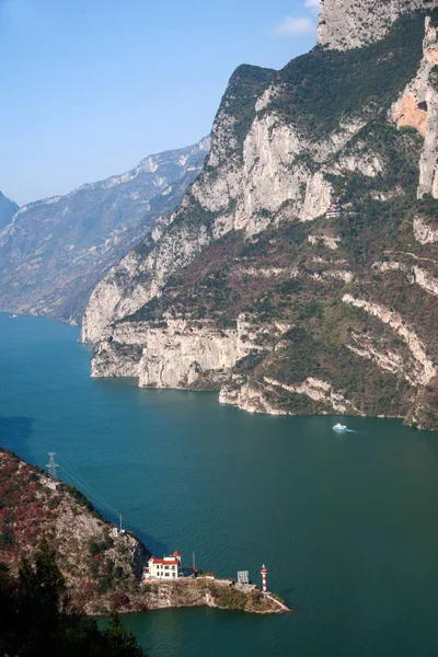 Yangtze Nehri üç Gorges Wu Gorge