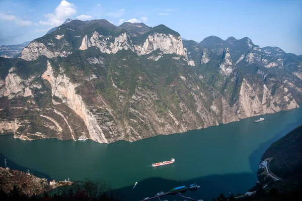 Río Yangtze Tres gargantas Garganta de Wu —  Fotos de Stock