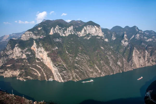Rio Yangtze Três Gargantas Wu Gorge — Fotografia de Stock