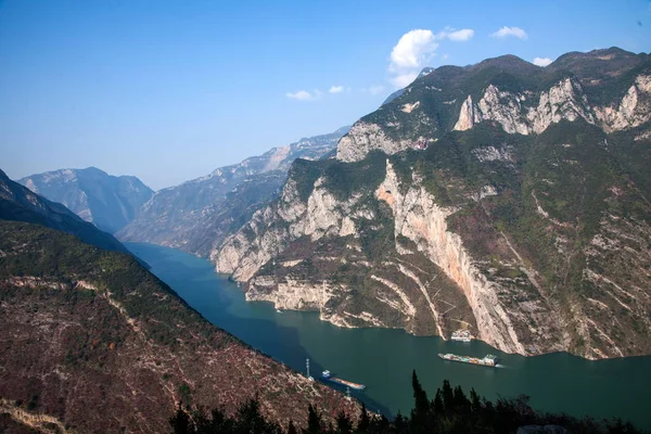 Rivière Yangtze Trois Gorges Gorge Wu — Photo