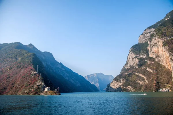 Rio Yangtze Três Gargantas Wu Gorge — Fotografia de Stock