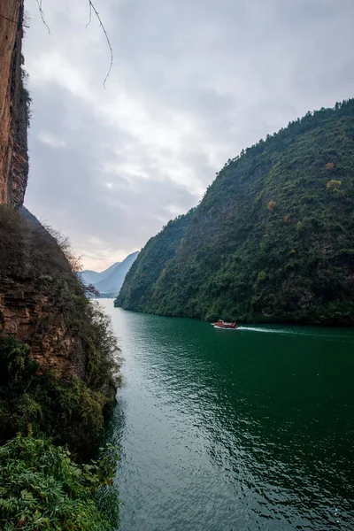 Chongqing Wushan Daning River tre raviner Canyon — Stockfoto