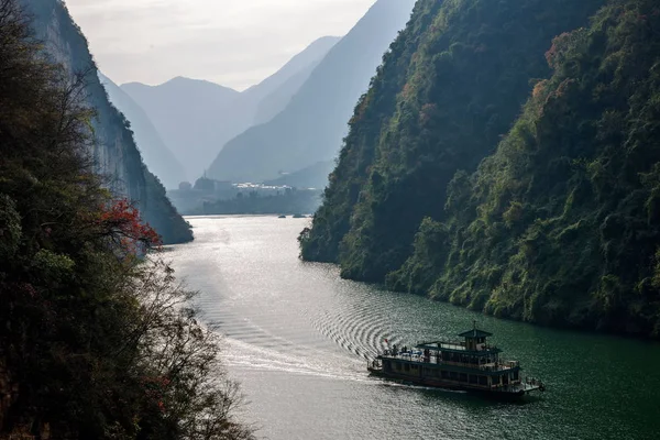 Chongqing Wushan Daning River Trois Gorges Canyon — Photo