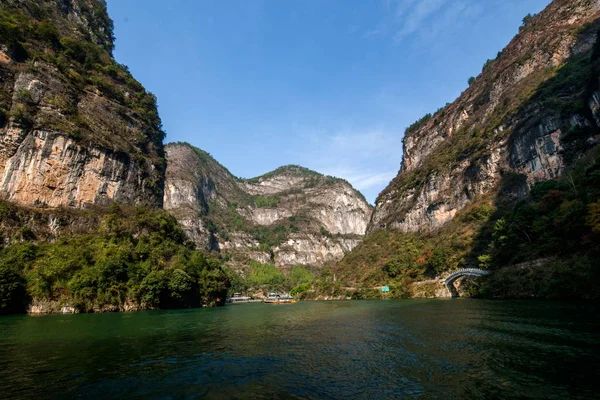 Chongqing Wushan Daning River Trois Gorges Canyon — Photo