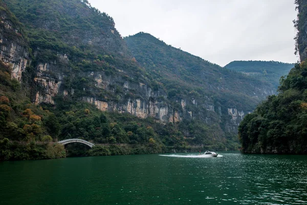Chongqing Wushan Daning rzeki Three Gorges Canyon — Zdjęcie stockowe