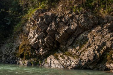 Hubei Patong nehir Shennongxi kasaba sahne boyunca