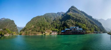 Hubei Zigui üç Gorges bambu deniz su Gölü