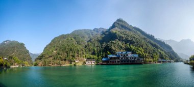 Hubei Zigui üç Gorges bambu deniz su Gölü