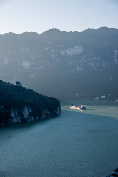 Hubei Yiling Yangtze Rio Três Gargantas Gorge Dengying — Fotografia de Stock