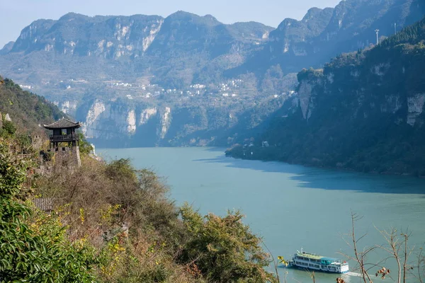 Hubei Yiling Río Yangtze Tres gargantas Dengying Gorge —  Fotos de Stock
