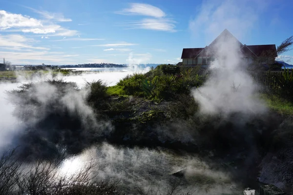 Dramatische Landschaft Mit Nebligen Aussichten — Stockfoto