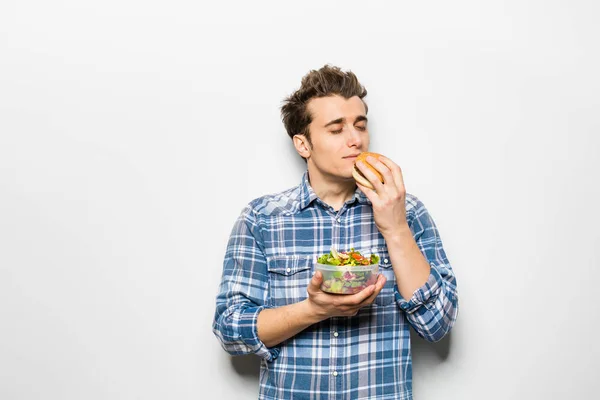 Lokanta salata kavramı karşı — Stok fotoğraf