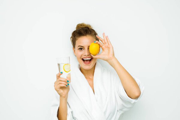 woman in white bath towel 