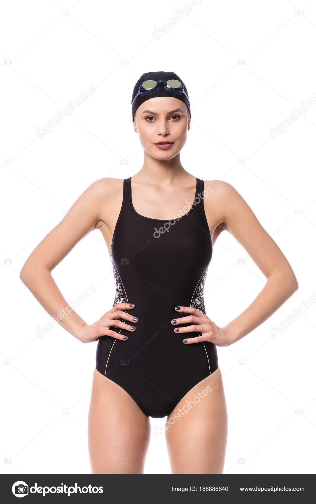 ladies in swimming costumes