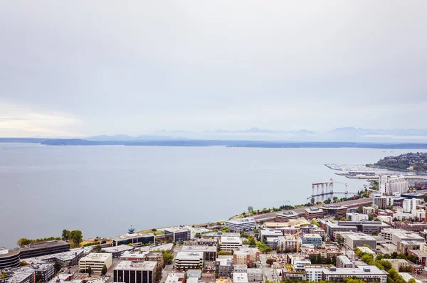 Atardecer Tranquilo Área Bahía Cerca Seattle — Foto de Stock
