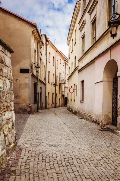 Kleine Smalle Straat Het Historische Deel Van Stad — Stockfoto