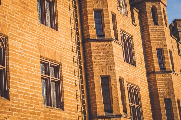 Close up shot of an ancient building facade — Stock Photo, Image