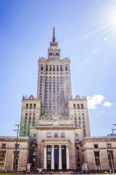 Edificio Unión Soviética Centro Varsovia — Foto de Stock