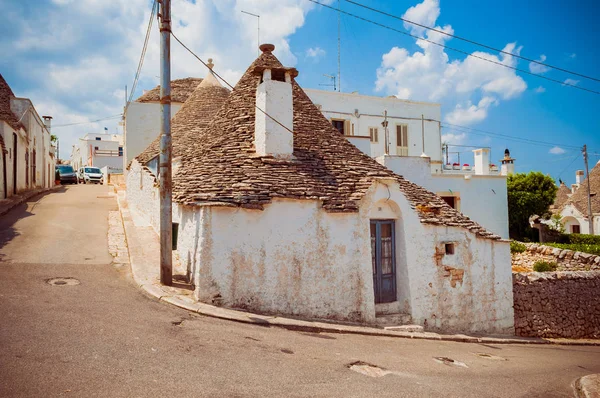 Small building on the corner of the street in Alberobello