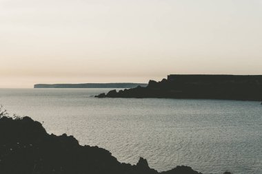 Malta Körfezi bölgesinde muhteşem bir akşam. 