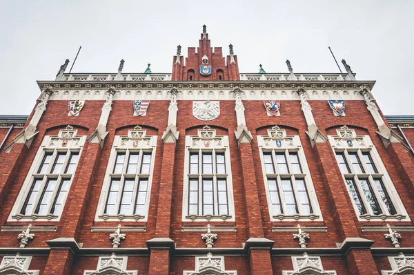 Pared Frontal Universidad Jagellon Cracovia — Foto de Stock