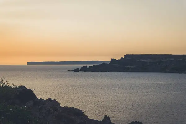 Spektakulärer Abend in der Bucht von Malta — Stockfoto