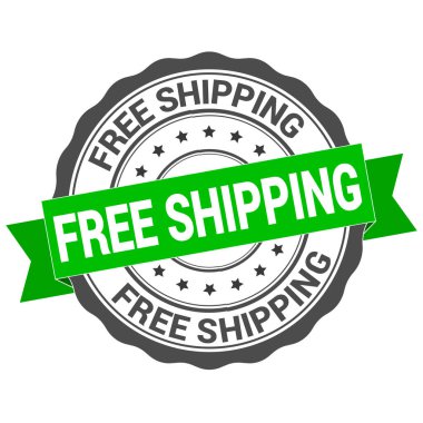 Ücretsiz nakliye. Damga. Çıkartma. Mühür. yuvarlak grunge vintage kurdele ücretsiz nakliye tabelası