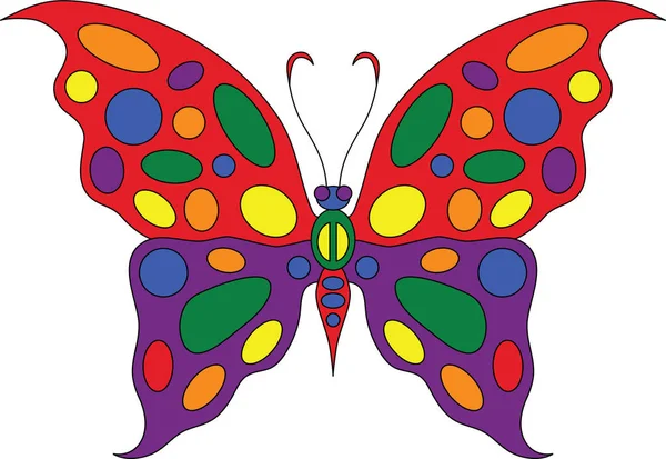 butterfly rainbow pride lgbt community flag colors illustration