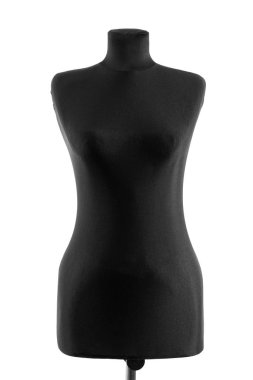 Manken izole arka plan üzerinde. Yakın çekim.