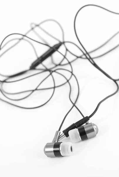 Headphones on a white background. Close up. — Stock Photo, Image