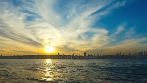 4K Time Lapse de Estambul. Puesta de sol en Turquía . — Vídeo de stock