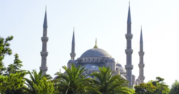 Estambul. Mezquita Sultan Ahmet, también conocida como Mezquita Azul . — Vídeo de stock