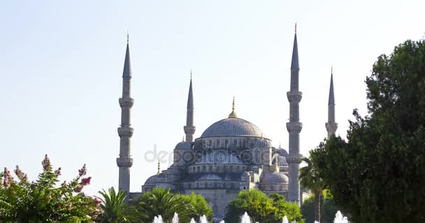 Istambul. Mesquita Sultan Ahmet, também conhecida como Mesquita Azul . — Vídeo de Stock