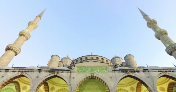 イスタンブール.スルタン アフメット モスク、ブルーモスクとして知られています。. — ストック動画