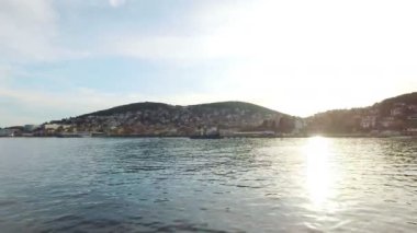 Kırsal Princes ada Burgazada görünümünü. Istanbul, Türkiye. 4k.